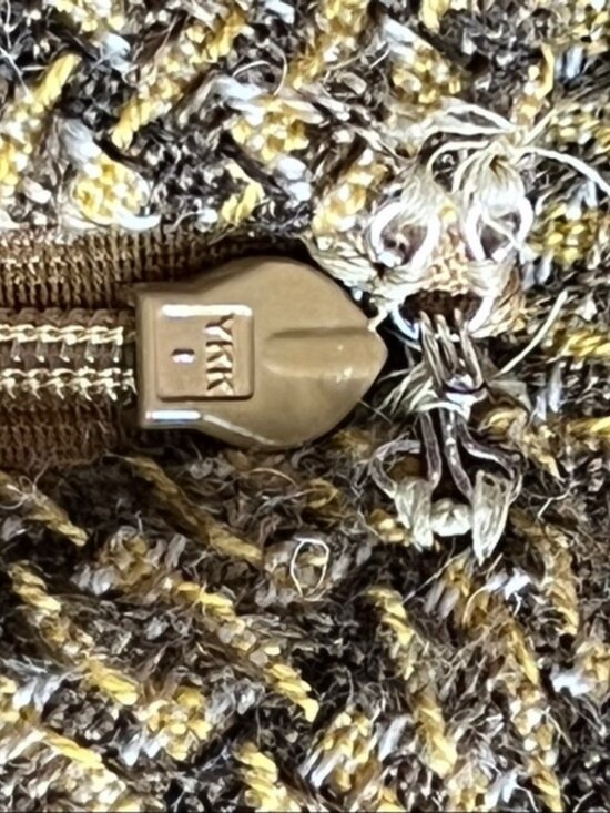 Ann Taylor Loft Size 8 Tweed Skirt with Pockets & Decorative Buttons Side - Picture 13 of 13